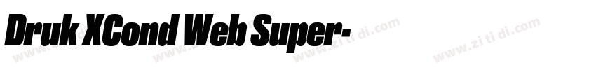 Druk XCond Web Super字体转换